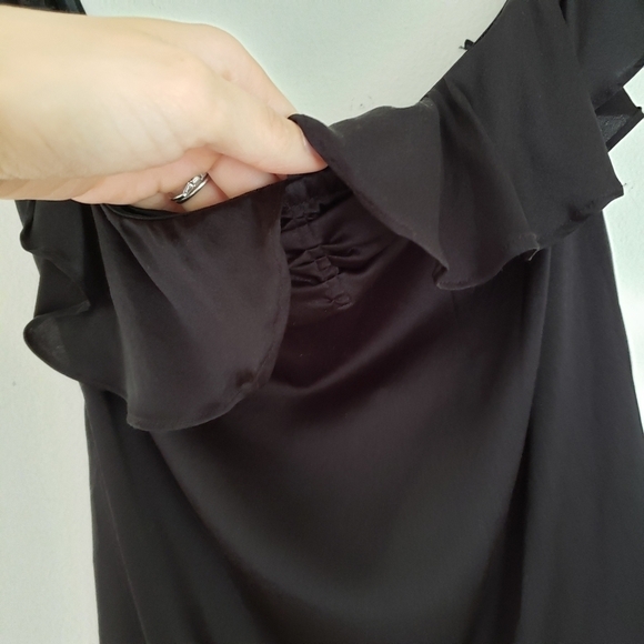 For Love And Lemons Virgo Ruffle Black Bodysuit - Picture 9 of 11